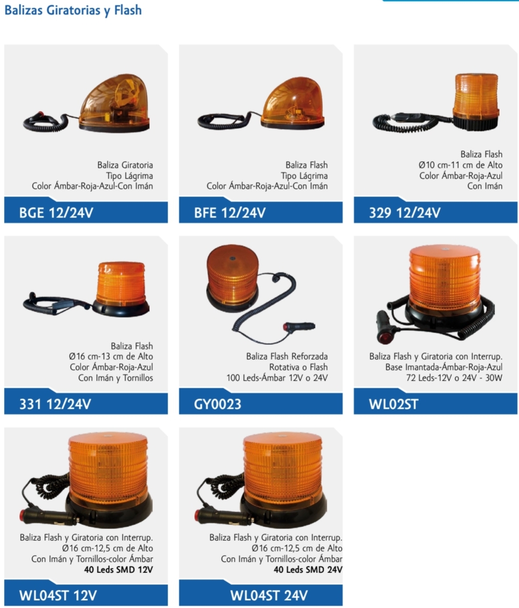 Bocinas Balizas varias